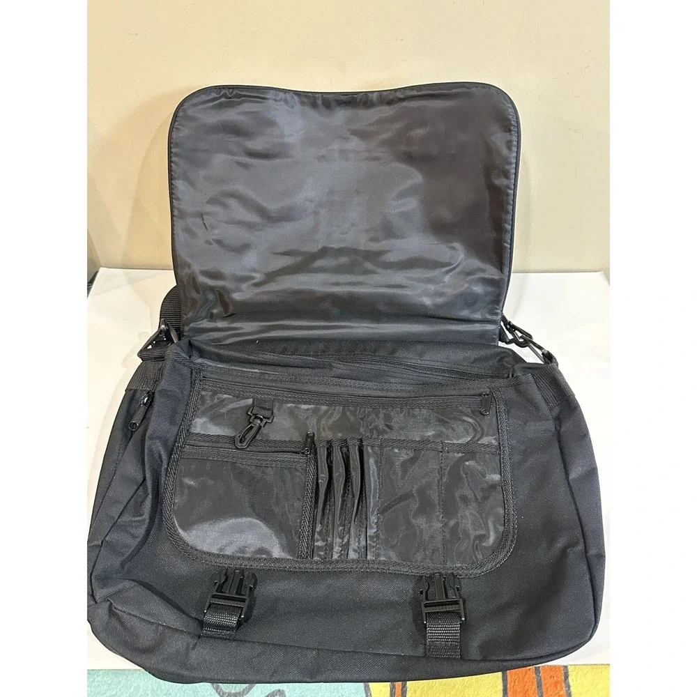 Colorado Rockies MLB Messenger Bag Black Canvas Laptop Satchel Crossbody Gemline